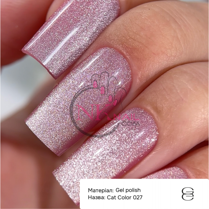 Гель-лак Gemely Cat color №027, 6 мл HEMA/TPO free